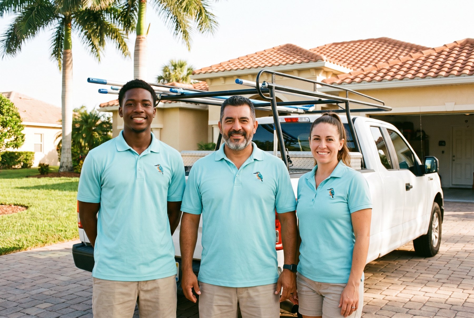 The Kingfisher Pool Care crew